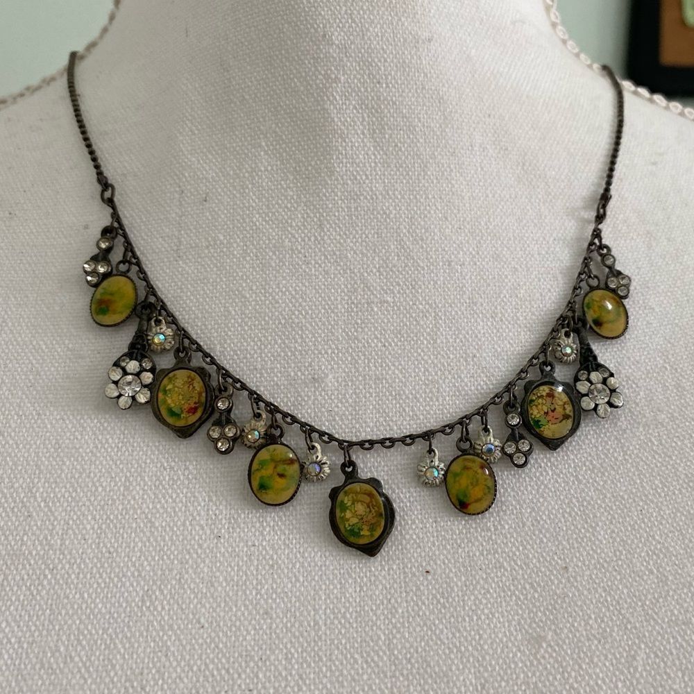 Y2K Floral Pendants Necklace